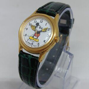 VINTAGE Lorus  V515-6128 Women's 26mm Disney Mickey Mouse Moving Hands Watch